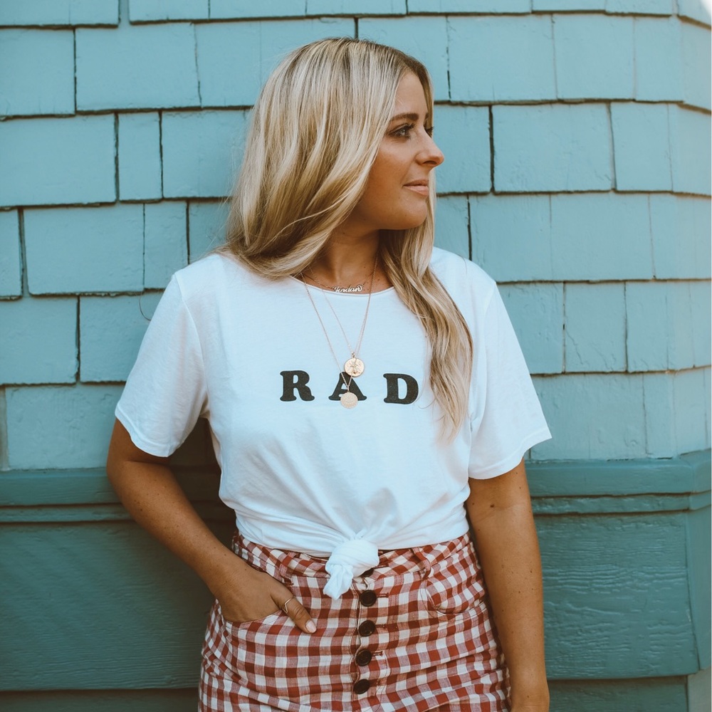 RAD tee | RAD graphic tee NWOT
